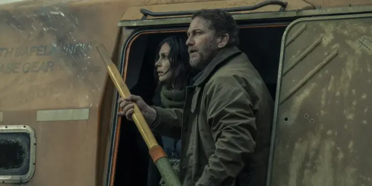 Gerard Butler e Morena Baccarin em Destruição Final 2
