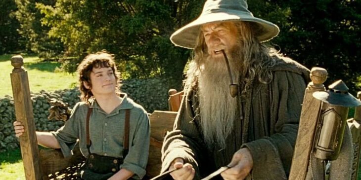 GAndalf e Frodo em O Senhor dos Anéis