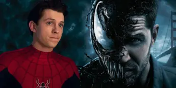 Tom Holland como Homem-Aranha e Tom Hardy como Venom