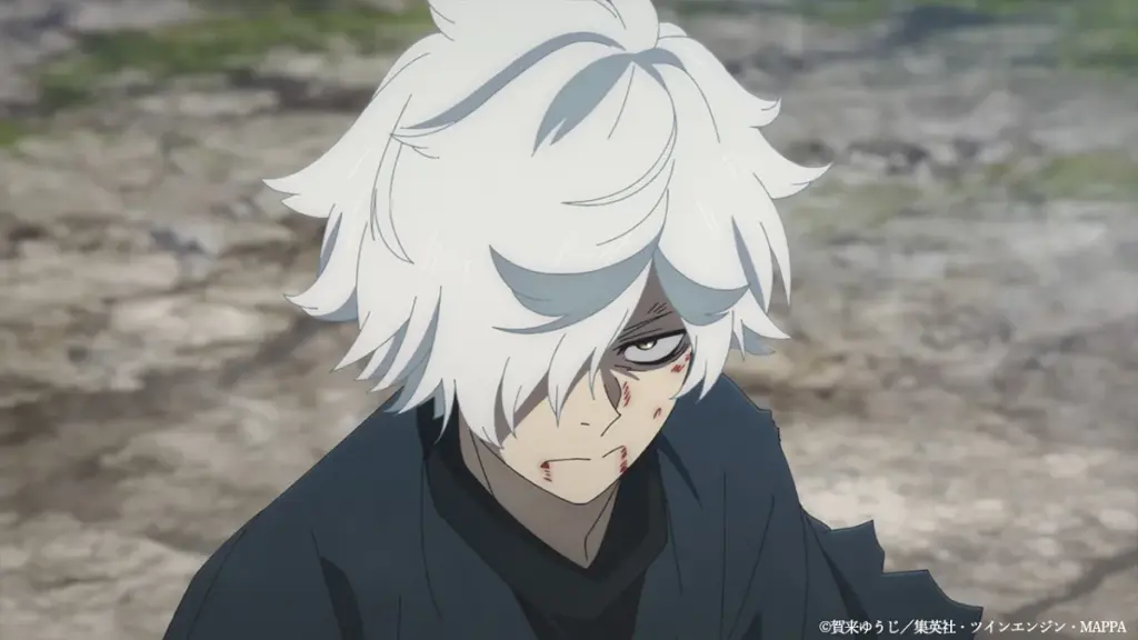 Gabimaru em cena do Episódio 14 de Hell's Paradise: Jigokuraku