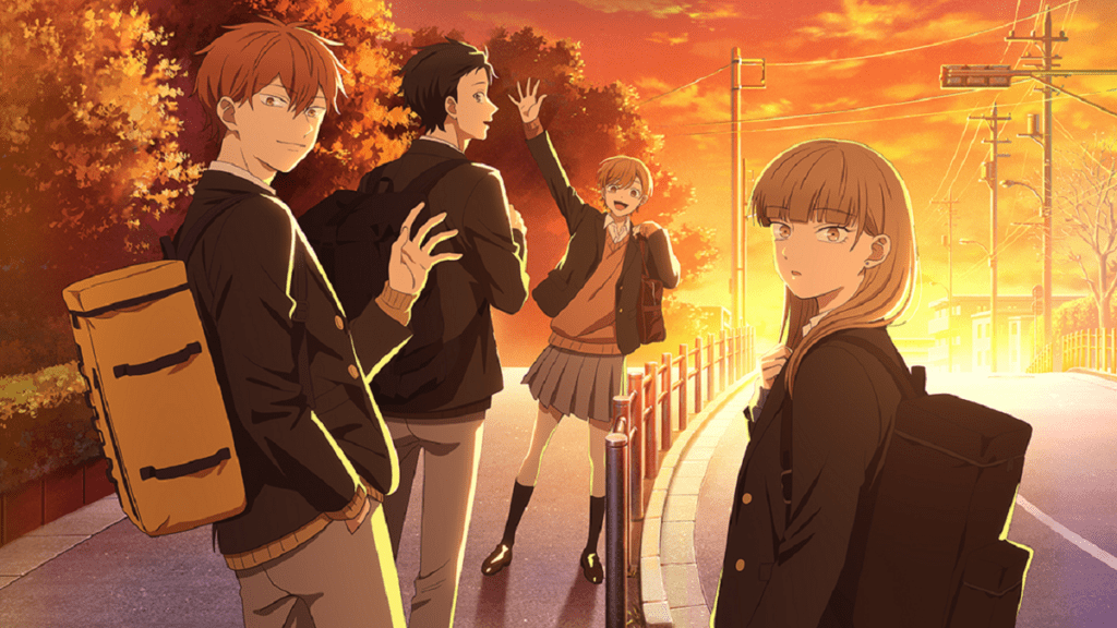 Koyuki, Miki, Minato e Yota em pôster de Parede de Gelo