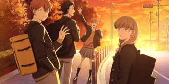 Koyuki, Miki, Minato e Yota em pôster de Parede de Gelo