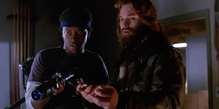 T.K Carter e Kurt Russell em O Enigma de Outro Mundo