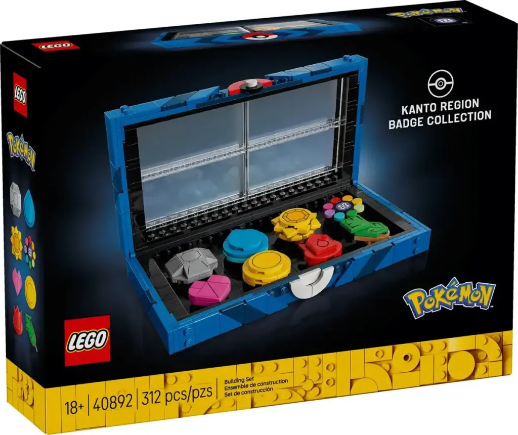 LEGO Pokémon Coleção de Distintivos da Região de Kanto
