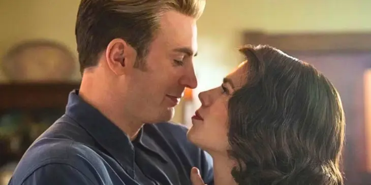 Steve Rogers e Peggy Carter de Vingadores Doutor Destino