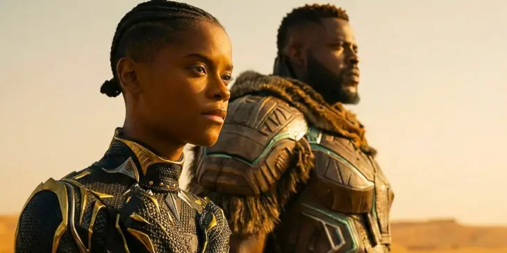 Shuri e M'Baku em Vingadores Doutor Destino
