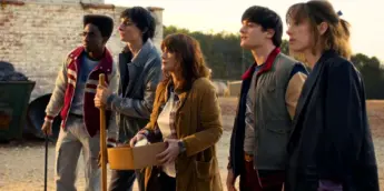 Lucas, Mike, Joyce, Will e Roin em Stranger Things 5