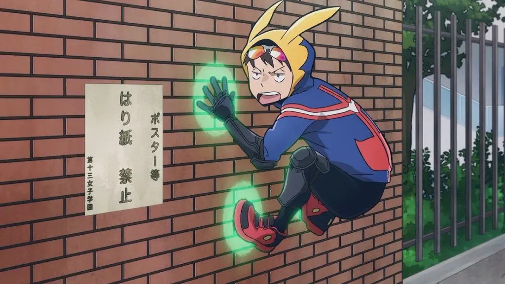 Koichi em cena do Episódio 16 de My Hero Academia: Vigilantes