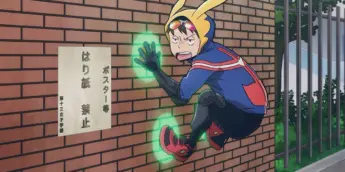 Koichi em cena do Episódio 16 de My Hero Academia: Vigilantes