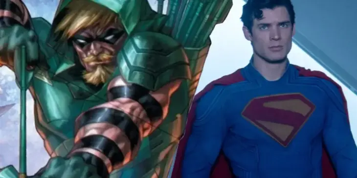 Superman de David Corenswet e o Arqueiro Verde