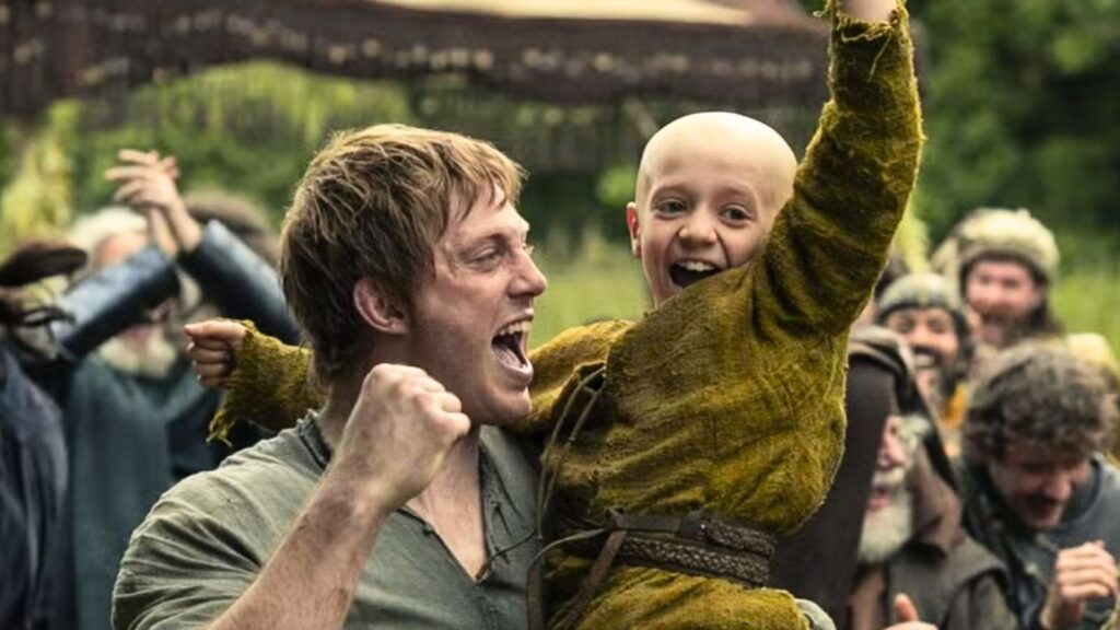 Duncan e Egg comemorando em O Cavaleiro dos Sete Reinos