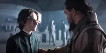Timothée Chalamet e Jason Momoa em Duna