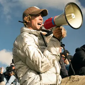 Michael Bay em set de Transformers