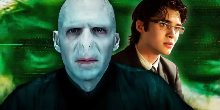 Ralph Fiennes como Voldemort em Harry Potter e Cillian Murphy como Espantalho em Batman Begins
