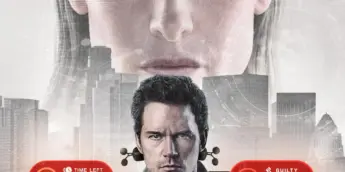 Chris Pratt e Rebecca Ferguson em Justiça Artificial