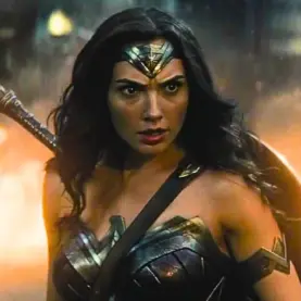 Gal Gadot em ação como a Mulher-Maravilha em Batman v Superman