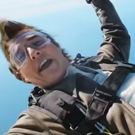 Tom Cruise nas gravações de Missão: Impossível - O Acerto Final
