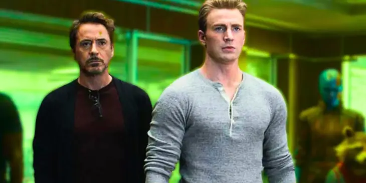 Chris Evans e Robert Downey Jr, de Vingadores Doutor Destino