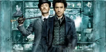 Robert Downey Jr. e Jude Law em Sherlock Holmes