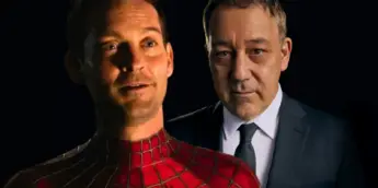 Sam Raimi e Tobey Maguire como Homem-Aranha