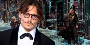 Johnny Depp, o protagonista de Ebenezer: Um Conto de Natal