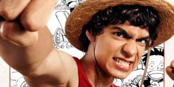 Iñaki Godoy como Luffy em cartaz individual da 2ª temporada de One Piece: A Série