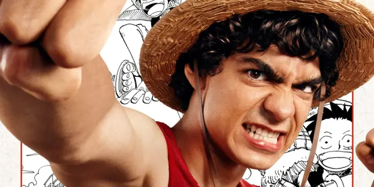 Iñaki Godoy como Luffy em cartaz individual da 2ª temporada de One Piece: A Série