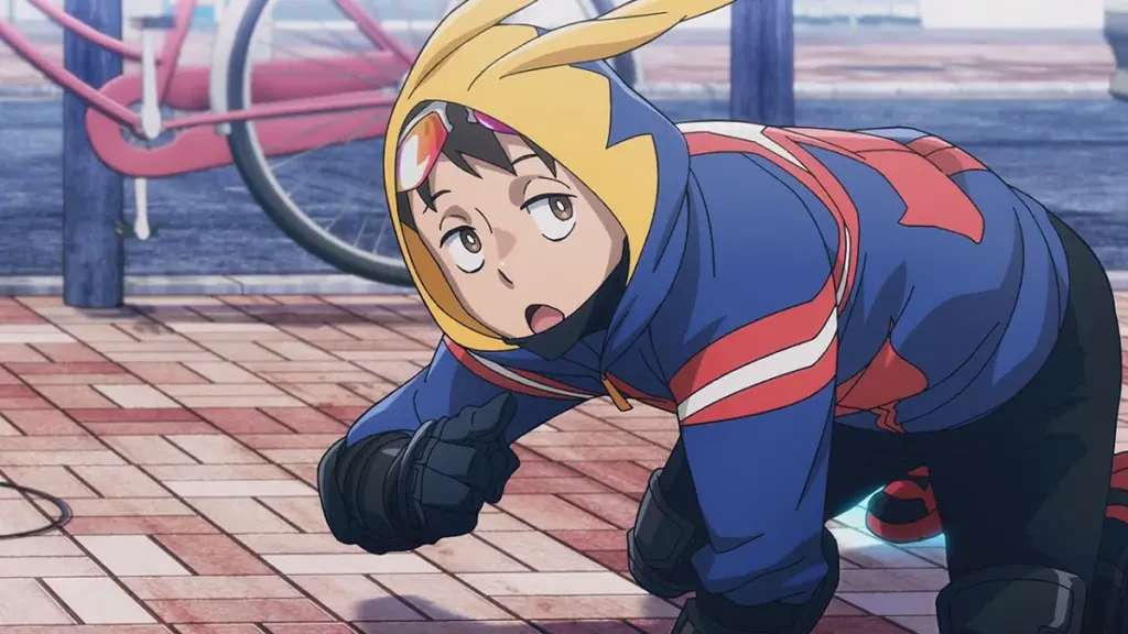 Koichi em cena do Episódio 18 de My Hero Academia: Vigilantes