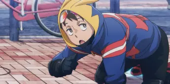 Koichi em cena do Episódio 18 de My Hero Academia: Vigilantes
