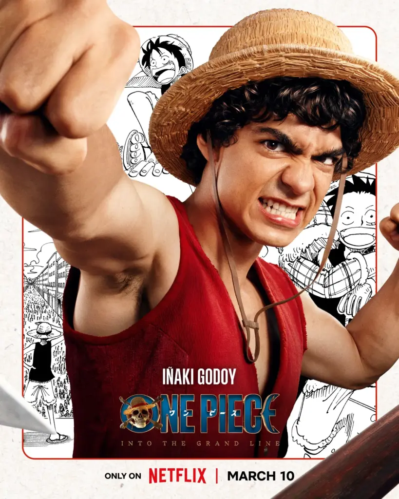 Cartaz individual de Luffy para a 2ª temporada de One Piece: A Série