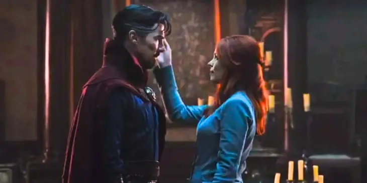 Doutor Estranho e Christine Palmer em filme de Sam Raimi