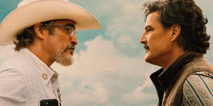 Joaquin Phoenix e Pedro Pascal em Eddington
