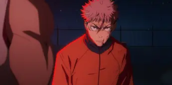 Yuji vs. Hakari em cena do Episódio 53 de Jujutsu Kaisen