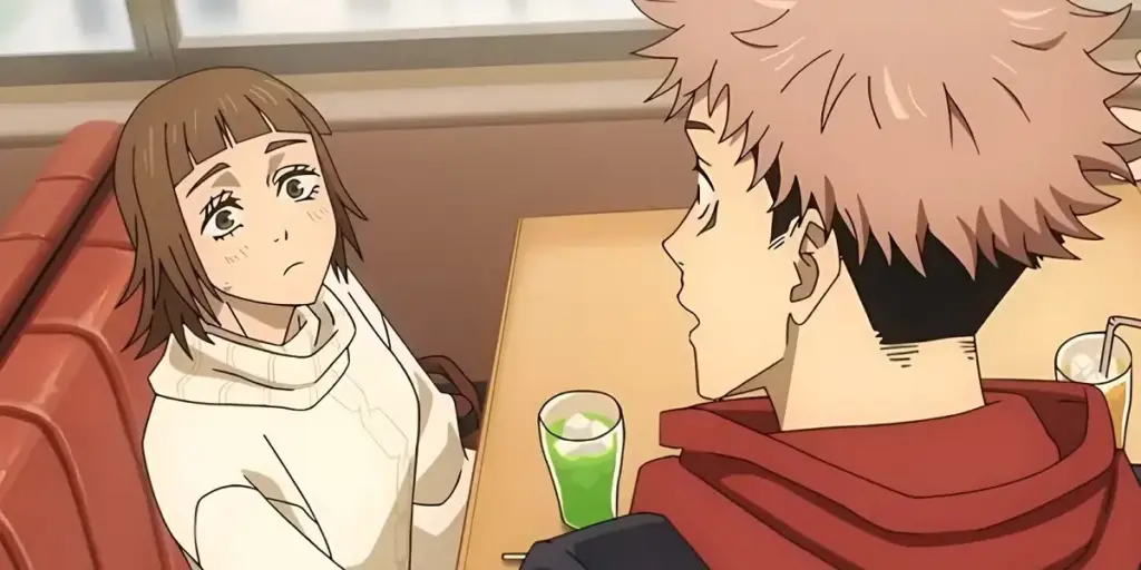 Yuku Ozawa e Yuji Itadori em cena de Jujutsu Kaisen