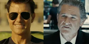 Tom Cruise em Top Gun: Maverick e Kurt Russell