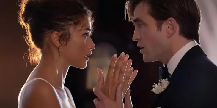 Zendaya e Robert Pattinson em O Drama