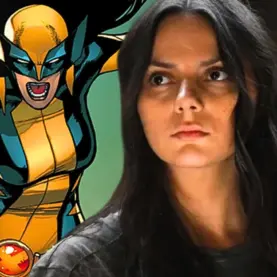 Dafne Keen e X-23 com uniforme semelhante ao do Wolverine