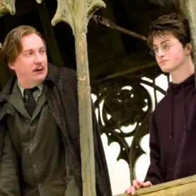 David Thewlis e Daniel Radcliffe como Lupin e Harry Potter