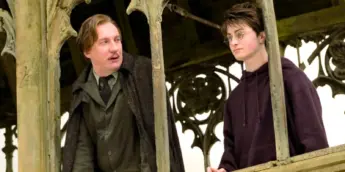 David Thewlis e Daniel Radcliffe como Lupin e Harry Potter