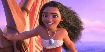 Moana velejando em aventura em alto mar