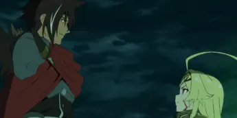 Xylo e Teoritta em cena do Episódio 6 de Sentenced to Be a Hero