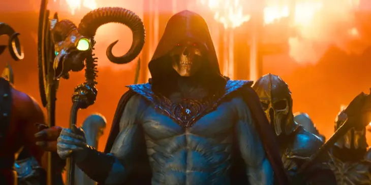Esqueleto e seu exército em filme de Mestres do Universo