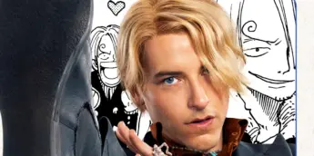 Taz Skylar como Sanji em pôster individual de personagem da 2ª temporada de One Piece: A Série
