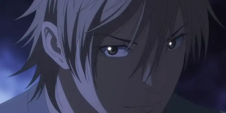 Shinichi Akiyama em cena da adaptação em anime de LIAR GAME