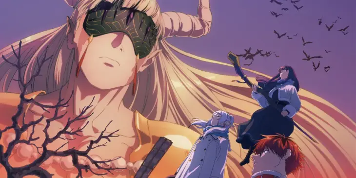 Arte promocional da nova temporada de Frieren e a Jornada Para o Além