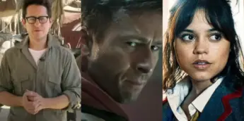 J.J. Abrams, Glen Powell e Jenna Ortega