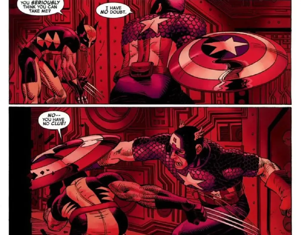 Wolverine contra o Capitão América