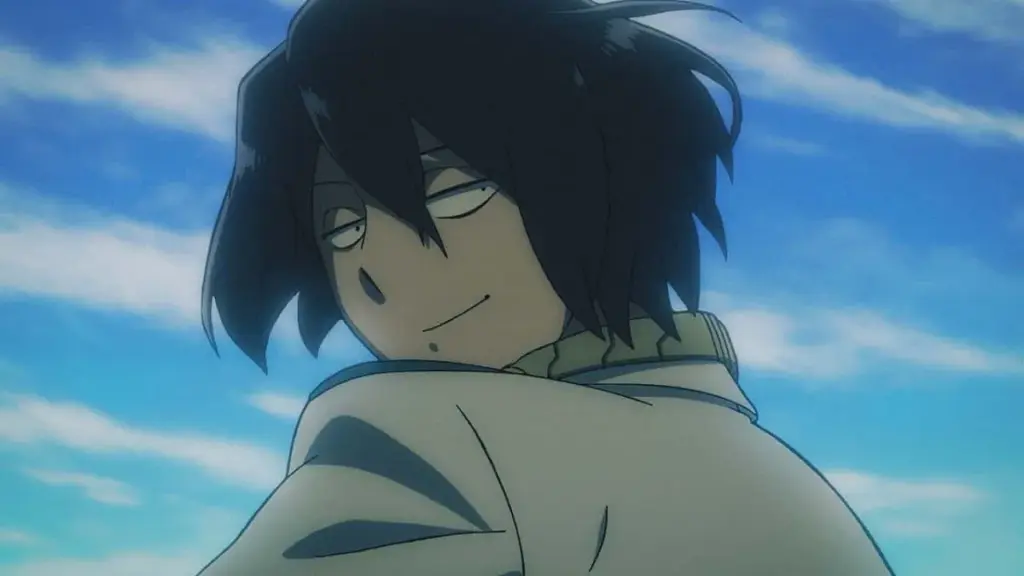 Jovem Aizawa em cena do Episódio 20 de My Hero Academia: Vigilantes