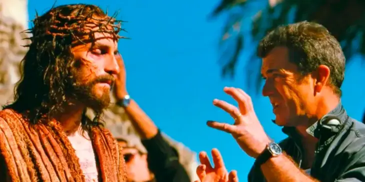 Mel Gibson nos bastidores de A Paixão de Cristo
