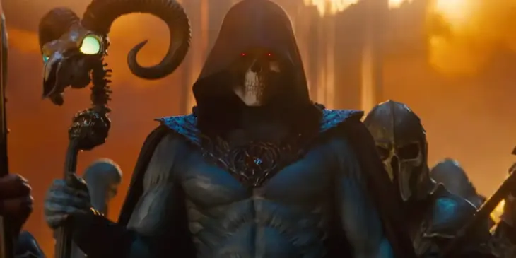 Jared Leto como o Esqueleto em Mestres do Universo